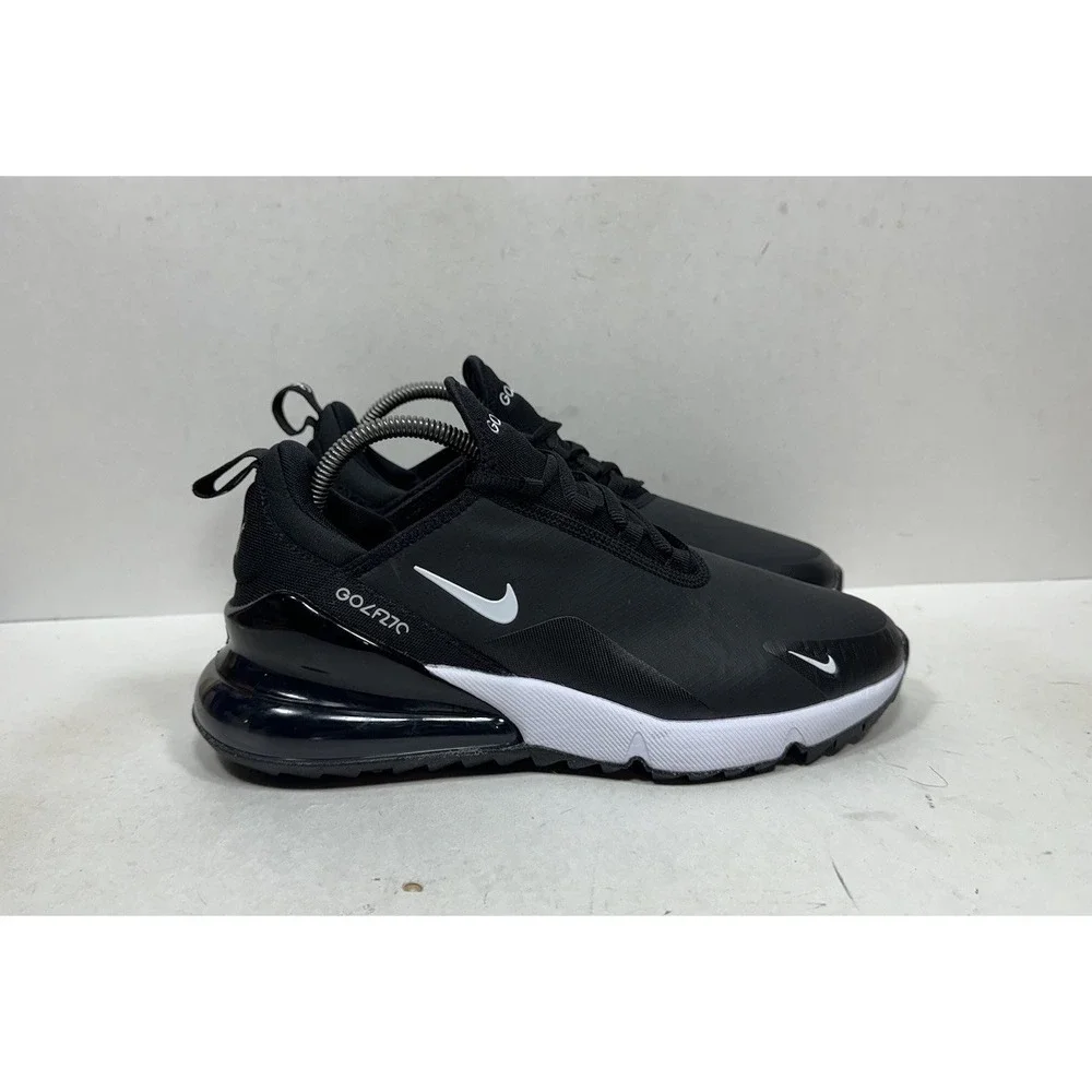Nike Air Max 270 G Golf Black White Spikeless Shoes CK6483-001 Mens Size 8